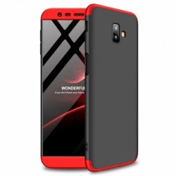 Husa SAMSUNG Galaxy J6 Plus 2018 - GKK 360 Full Cover (Rosu/Negru)