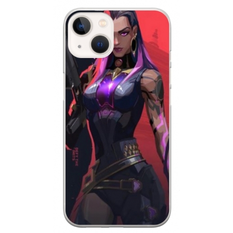 Husa personalizata tip carcasa HQPrint pentru Apple iPhone 13, model Valorant, multicolor, S1D1M0157