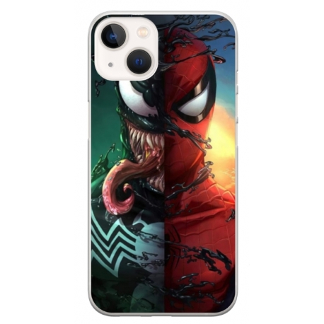 Husa personalizata tip carcasa HQPrint pentru Apple iPhone 13, model Spiderman 5, multicolor, S1D1M0171