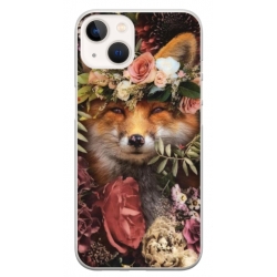 Husa personalizata tip carcasa HQPrint pentru Apple iPhone 13, model Fox, multicolor, S1D1M0213
