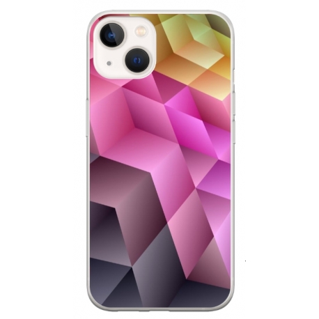 Husa personalizata tip carcasa HQPrint pentru Apple iPhone 13, model Colorful 1, multicolor, S1D1M0273