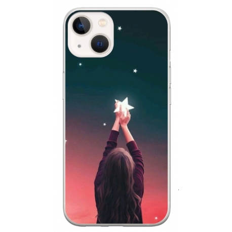 Husa personalizata tip carcasa HQPrint pentru Apple iPhone 13, model Star stealing, multicolor, S1D1M0292