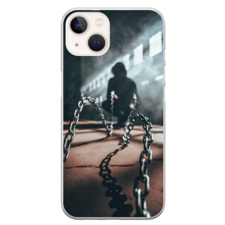 Husa personalizata tip carcasa HQPrint pentru Apple iPhone 13, model Chain Man, multicolor, S1D1M0296