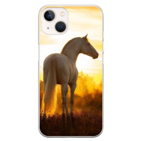 Husa personalizata tip carcasa HQPrint pentru Apple iPhone 14 Plus, model Horse 2, multicolor, S1D1M0218
