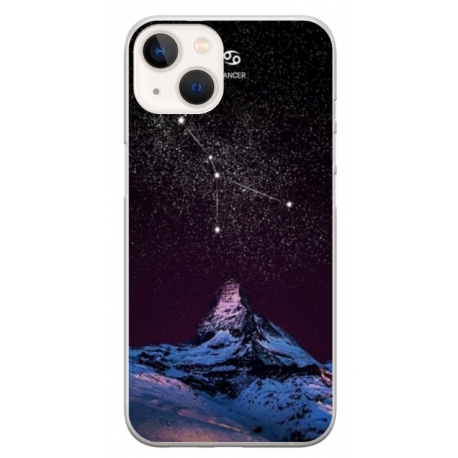 Husa personalizata tip carcasa HQPrint pentru Apple iPhone 14 Plus, model Cancer Sky, multicolor, S1D1M0356