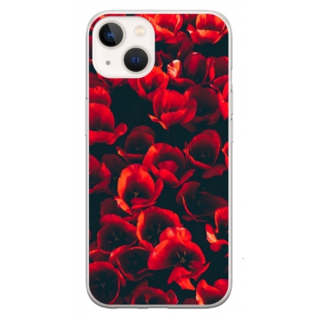 Husa personalizata tip carcasa HQPrint pentru Apple iPhone 14 Plus, model Flowers 24, multicolor, S1D1M0386