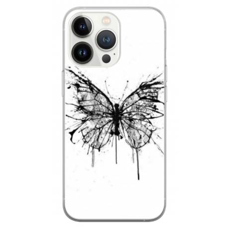 Husa personalizata tip carcasa HQPrint pentru Apple iPhone 14 Pro Max, model Butterfly 3, multicolor, S1D1M0030