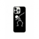 Husa personalizata tip carcasa HQPrint pentru Apple iPhone 14 Pro Max, model Dab Skeleton, multicolor, S1D1M0034