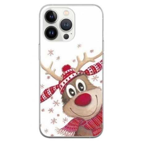 Husa personalizata tip carcasa HQPrint pentru Apple iPhone 14 Pro Max, model Reindeer 3, multicolor, S1D1M0053