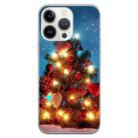 Husa personalizata tip carcasa HQPrint pentru Apple iPhone 14 Pro Max, model Christmas Tree 2, multicolor, S1D1M0058