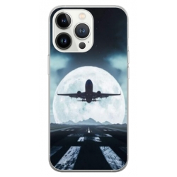 Husa personalizata tip carcasa HQPrint pentru Apple iPhone 14 Pro Max, model Moon Landing, multicolor, S1D1M0077