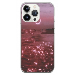 Husa personalizata tip carcasa HQPrint pentru Apple iPhone 14 Pro Max, model Pink Sky, multicolor, S1D1M0129