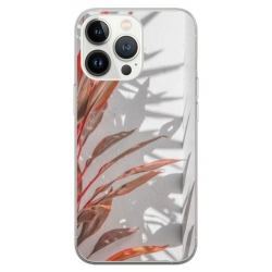 Husa personalizata tip carcasa HQPrint pentru Apple iPhone 14 Pro Max, model Leaf Design 4, multicolor, S1D1M0155