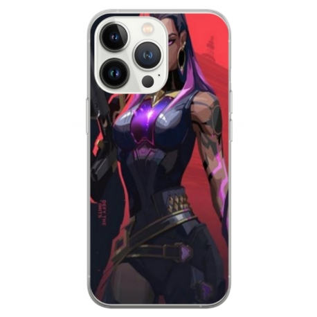 Husa personalizata tip carcasa HQPrint pentru Apple iPhone 14 Pro Max, model Valorant, multicolor, S1D1M0157