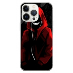 Husa personalizata tip carcasa HQPrint pentru Apple iPhone 14 Pro Max, model Evil Hoodie Man, multicolor, S1D1M0197