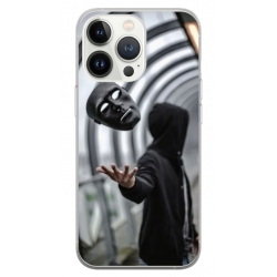 Husa personalizata tip carcasa HQPrint pentru Apple iPhone 14 Pro Max, model Mask, multicolor, S1D1M0199