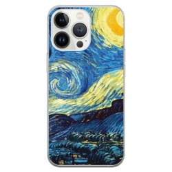 Husa personalizata tip carcasa HQPrint pentru Apple iPhone 14 Pro Max, model Van Gogh, multicolor, S1D1M0238