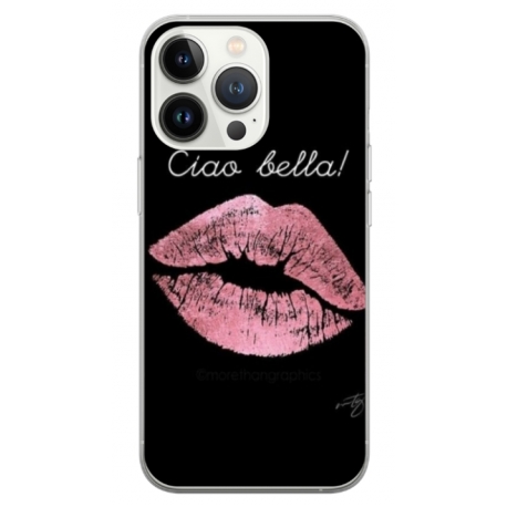 Husa personalizata tip carcasa HQPrint pentru Apple iPhone 14 Pro Max, model Ciao Bella, multicolor, S1D1M0261