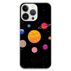 Husa personalizata tip carcasa HQPrint pentru Apple iPhone 14 Pro Max, model Colorful Galaxy, multicolor, S1D1M0283