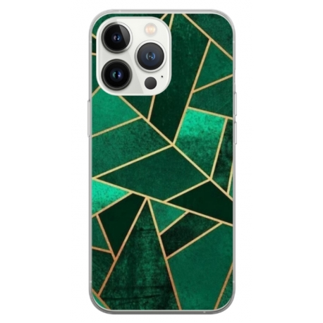 Husa personalizata tip carcasa HQPrint pentru Apple iPhone 14 Pro Max, model Emerald, multicolor, S1D1M0287