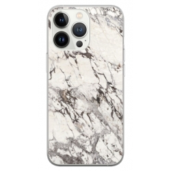 Husa personalizata tip carcasa HQPrint pentru Apple iPhone 14 Pro Max, model White Marble, multicolor, S1D1M0325