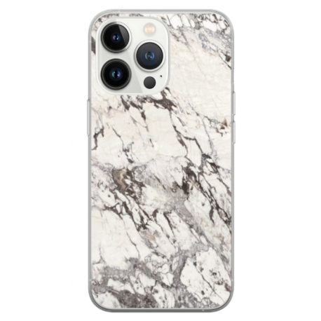 Husa personalizata tip carcasa HQPrint pentru Apple iPhone 14 Pro Max, model White Marble, multicolor, S1D1M0325