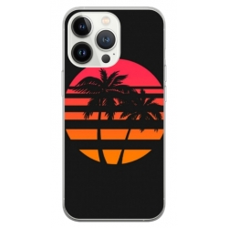 Husa personalizata tip carcasa HQPrint pentru Apple iPhone 14 Pro Max, model Beach View 3, multicolor, S1D1M0337