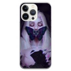 Husa personalizata tip carcasa HQPrint pentru Apple iPhone 14 Pro Max, model Butterfly Mouth 1, multicolor, S1D1M0351