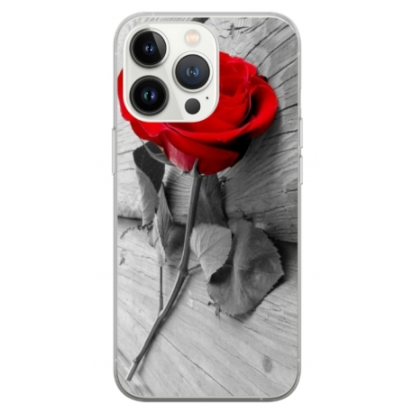 Husa personalizata tip carcasa HQPrint pentru Apple iPhone 14 Pro Max, model Rose, multicolor, S1D1M0384