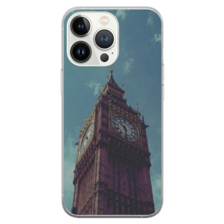 Husa personalizata tip carcasa HQPrint pentru Apple iPhone 14 Pro, model Big Ben 1, multicolor, S1D1M0013