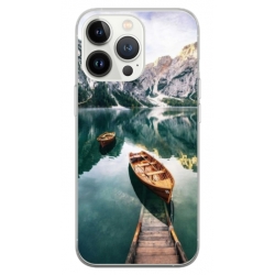 Husa personalizata tip carcasa HQPrint pentru Apple iPhone 14 Pro, model Boats, multicolor, S1D1M0024