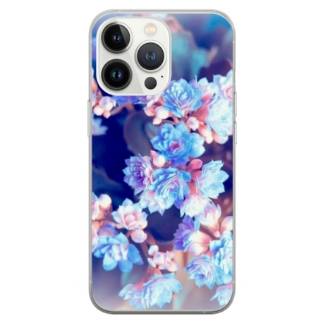 Husa personalizata tip carcasa HQPrint pentru Apple iPhone 14 Pro, model Flowers 2, multicolor, S1D1M0038