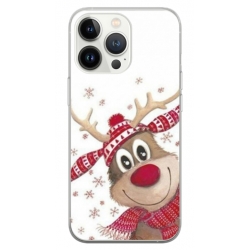 Husa personalizata tip carcasa HQPrint pentru Apple iPhone 14 Pro, model Reindeer 3, multicolor, S1D1M0053