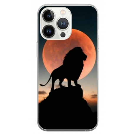 Husa personalizata tip carcasa HQPrint pentru Apple iPhone 14 Pro, model Lion 1, multicolor, S1D1M0110
