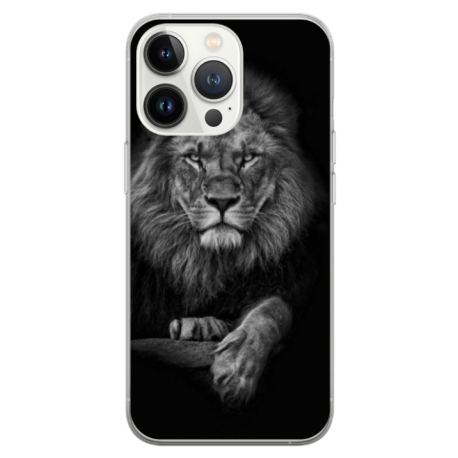 Husa personalizata tip carcasa HQPrint pentru Apple iPhone 14 Pro, model Lion 2, multicolor, S1D1M0117