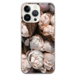 Husa personalizata tip carcasa HQPrint pentru Apple iPhone 14 Pro, model Flowers 6, multicolor, S1D1M0139