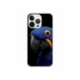 Husa personalizata tip carcasa HQPrint pentru Apple iPhone 14 Pro, model Blue Parrot, multicolor, S1D1M0145