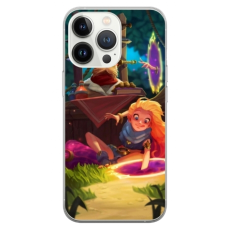 Husa personalizata tip carcasa HQPrint pentru Apple iPhone 14 Pro, model Tangled, multicolor, S1D1M0150