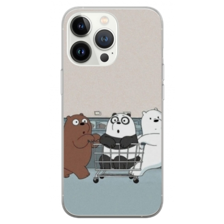 Husa personalizata tip carcasa HQPrint pentru Apple iPhone 14 Pro, model Bears 5, multicolor, S1D1M0165