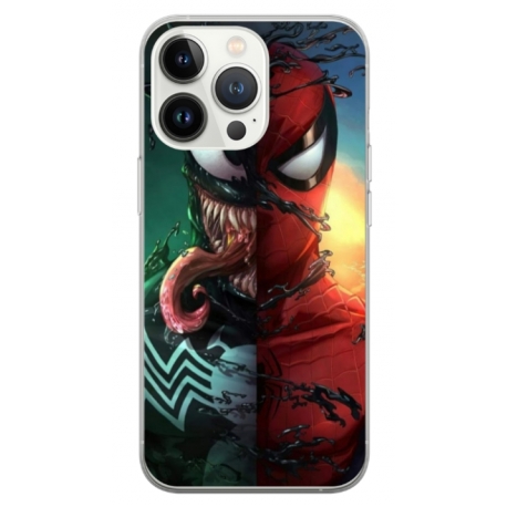 Husa personalizata tip carcasa HQPrint pentru Apple iPhone 14 Pro, model Spiderman 5, multicolor, S1D1M0171