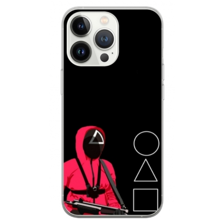 Husa personalizata tip carcasa HQPrint pentru Apple iPhone 14 Pro, model Squid Game 5, multicolor, S1D1M0177