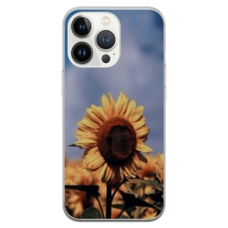 Husa personalizata tip carcasa HQPrint pentru Apple iPhone 14 Pro, model Sunflower 1, multicolor, S1D1M0193