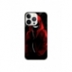 Husa personalizata tip carcasa HQPrint pentru Apple iPhone 14 Pro, model Evil Hoodie Man, multicolor, S1D1M0197