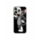Husa personalizata tip carcasa HQPrint pentru Apple iPhone 14 Pro, model Tom and Jerry 2, multicolor, S1D1M0204