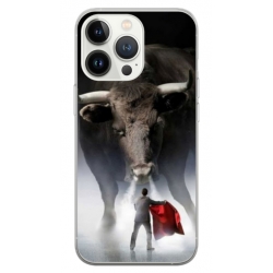 Husa personalizata tip carcasa HQPrint pentru Apple iPhone 14 Pro, model Bull, multicolor, S1D1M0205