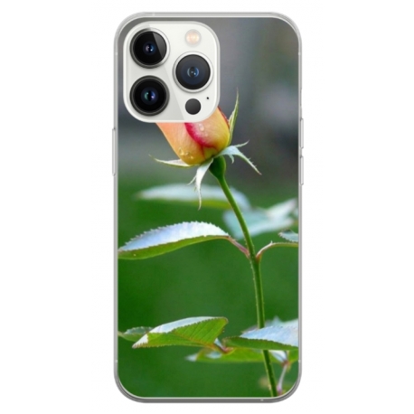 Husa personalizata tip carcasa HQPrint pentru Apple iPhone 14 Pro, model Flowers 13, multicolor, S1D1M0206