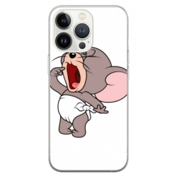 Husa personalizata tip carcasa HQPrint pentru Apple iPhone 14 Pro, model Tom and Jerry 3, multicolor, S1D1M0207