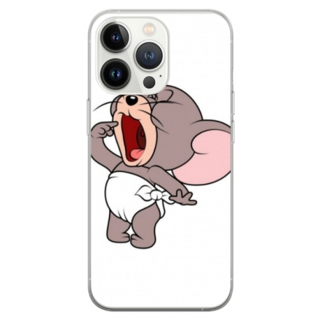 Husa personalizata tip carcasa HQPrint pentru Apple iPhone 14 Pro, model Tom and Jerry 3, multicolor, S1D1M0207