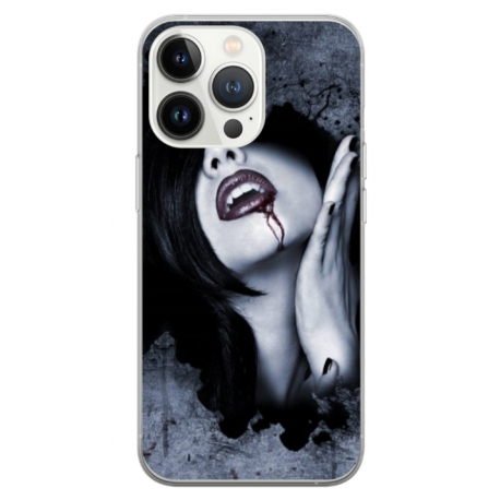 Husa personalizata tip carcasa HQPrint pentru Apple iPhone 14 Pro, model Vampire, multicolor, S1D1M0210