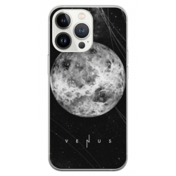 Husa personalizata tip carcasa HQPrint pentru Apple iPhone 14 Pro, model Moon, multicolor, S1D1M0212